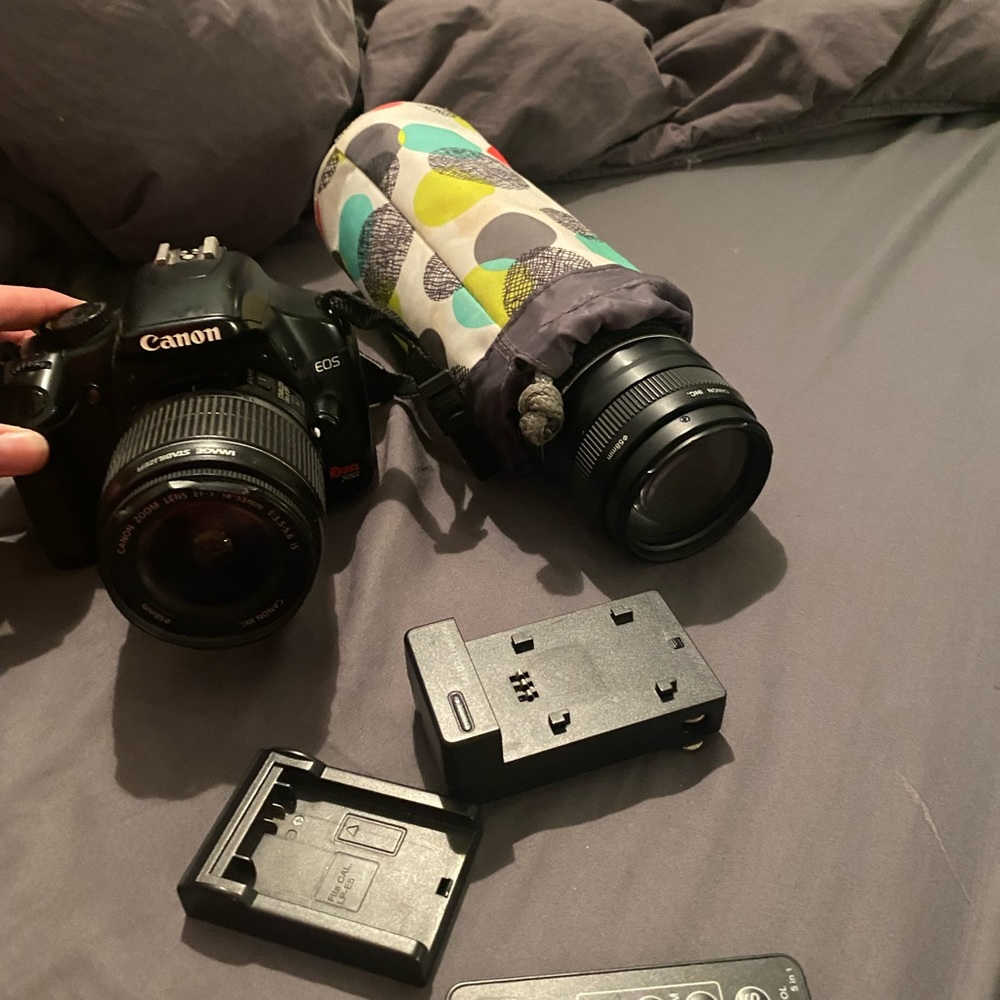 Canon EOS rebel and zoom lens